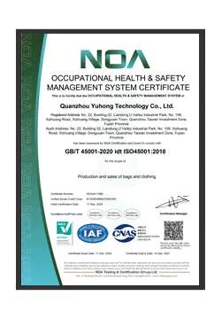Certificate of 45001